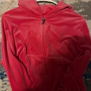 Juicy Couture Vibrant Red Teddy Jacket